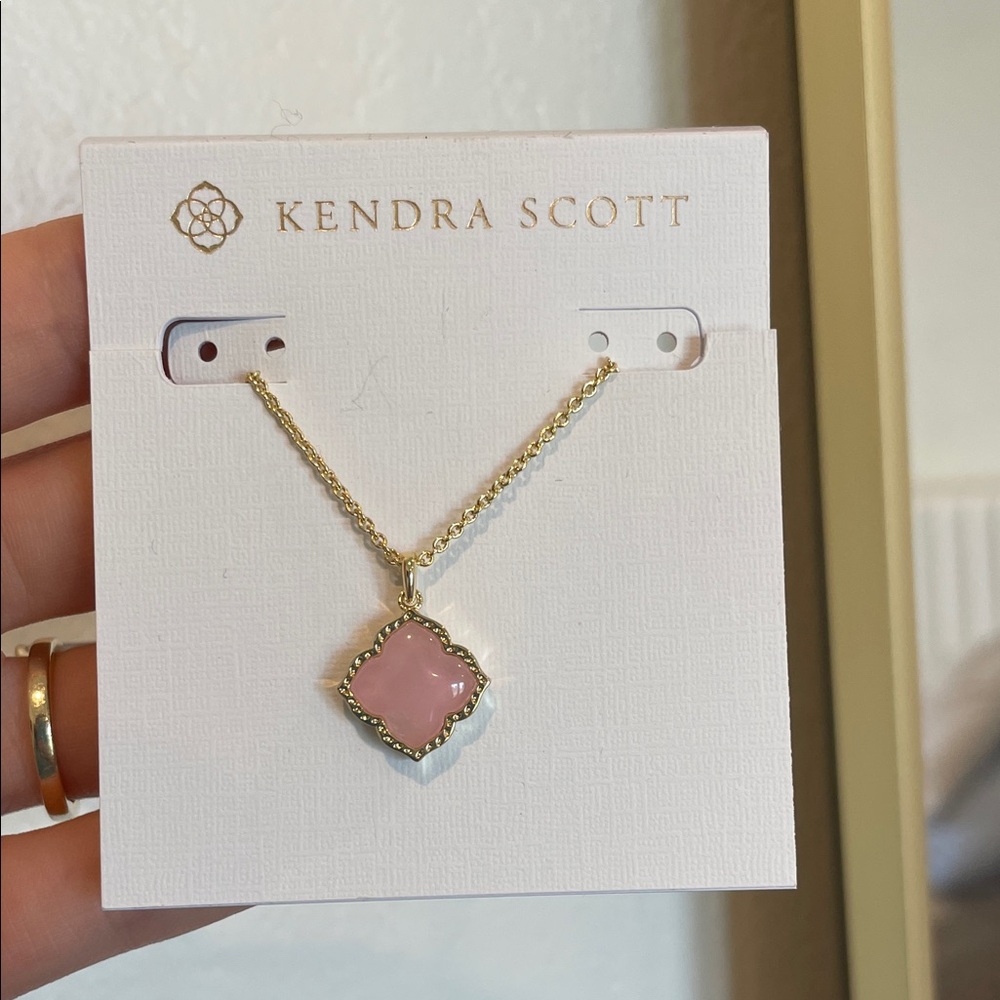Kendra Scott Rose Quartz Necklace